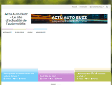 Tablet Screenshot of actu-auto-buzz.fr